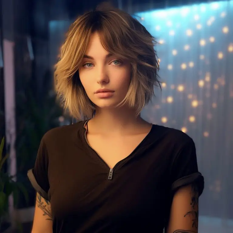 Fall Bronde Wolf Cut