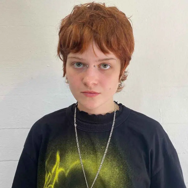 Tousled Brunette Pixie