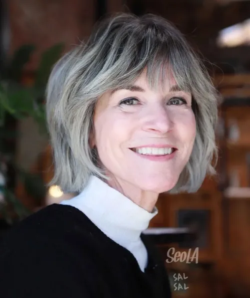 Layered Bob with Subtle Balayage