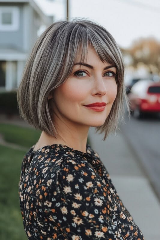 Tapered Bob – Salt and Pepper Blend
