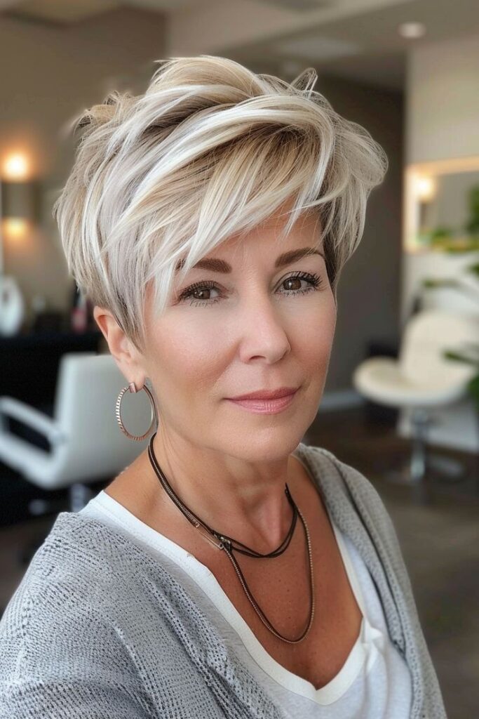 Tousled Pixie – Sandy Blonde