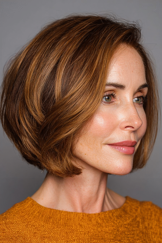 Classic Bob with Chestnut Balayage
