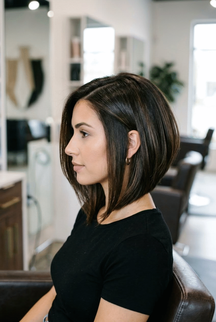 Dark Espresso Angled Bob