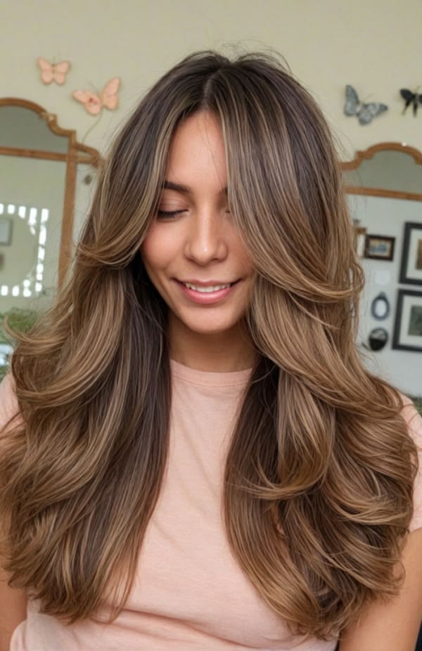 Cascading Layers with Sun-Kissed Highlights