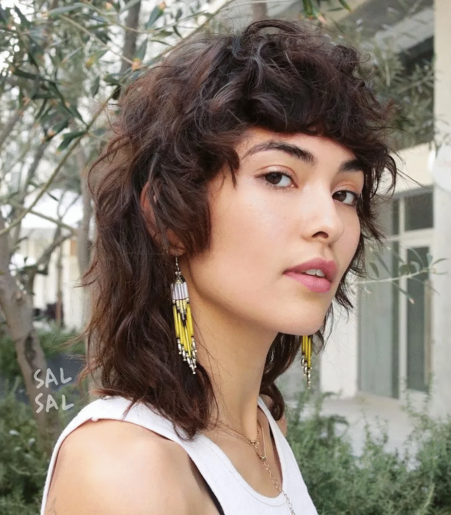  Layered Espresso Shag Mullet