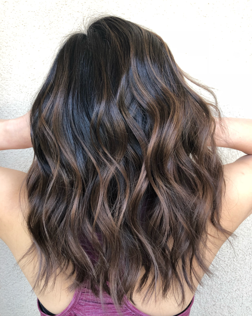  Choppy Crop with Espresso Balayage