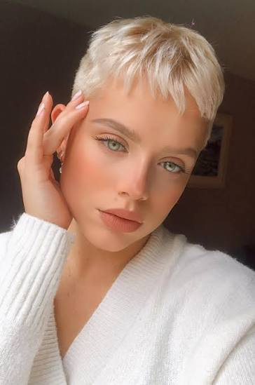 Super Short Pixie with Salt-and-Pepper Tones