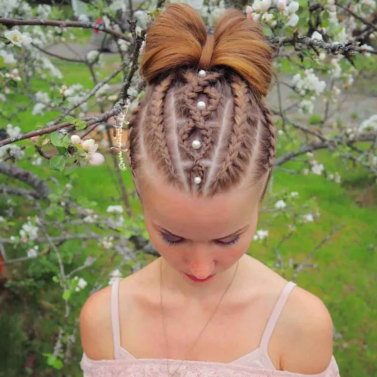 Criss-Cross Cornrows Into a Dutch Braid