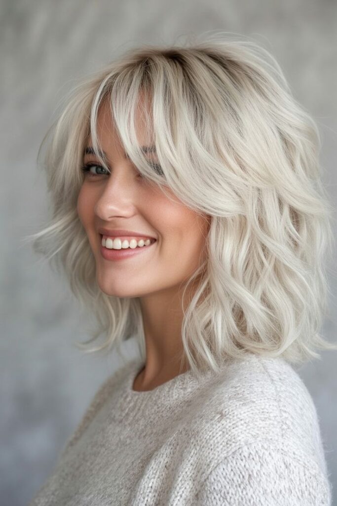 Layered Platinum Bob
