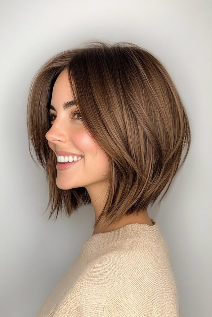 Straightened Angled Bob