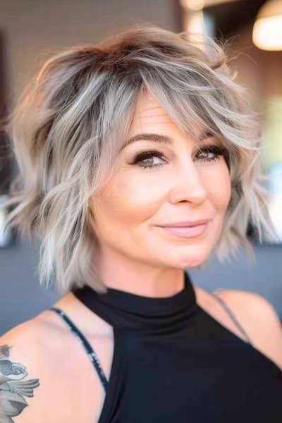Short Shag with Bangs