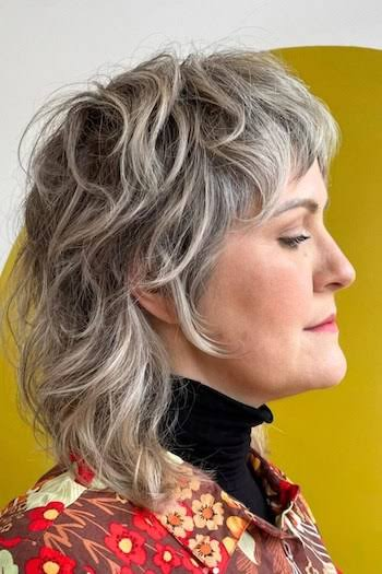 Textured Shag for Thick Hair