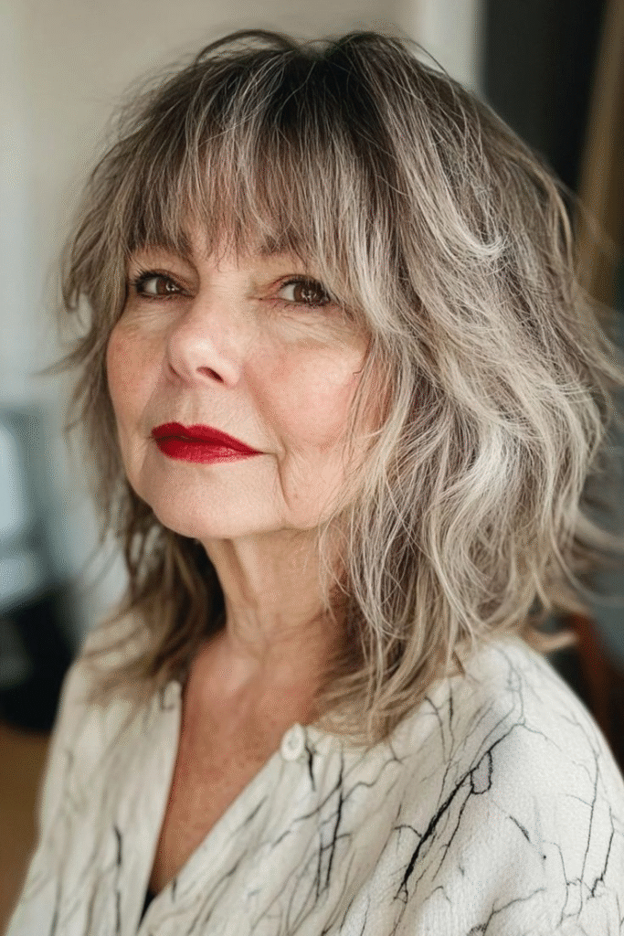 Shag with Curtain Bangs