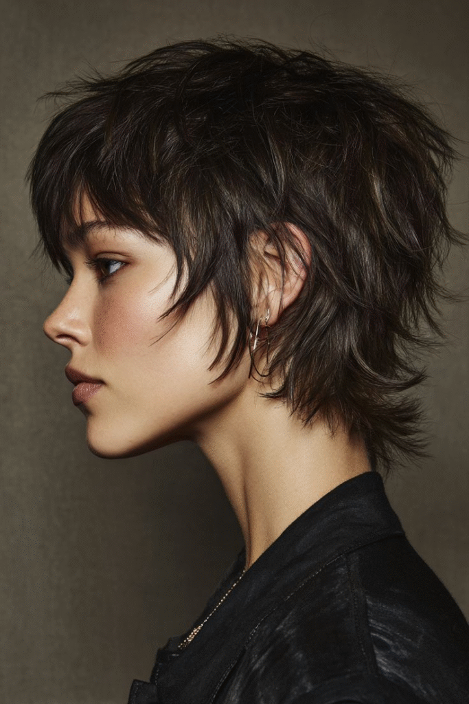 Pixie Mullet with Choppy Layers