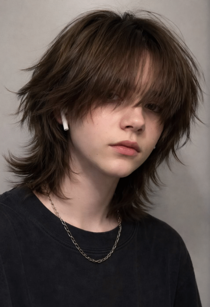 Medium-Length Textured Mullet