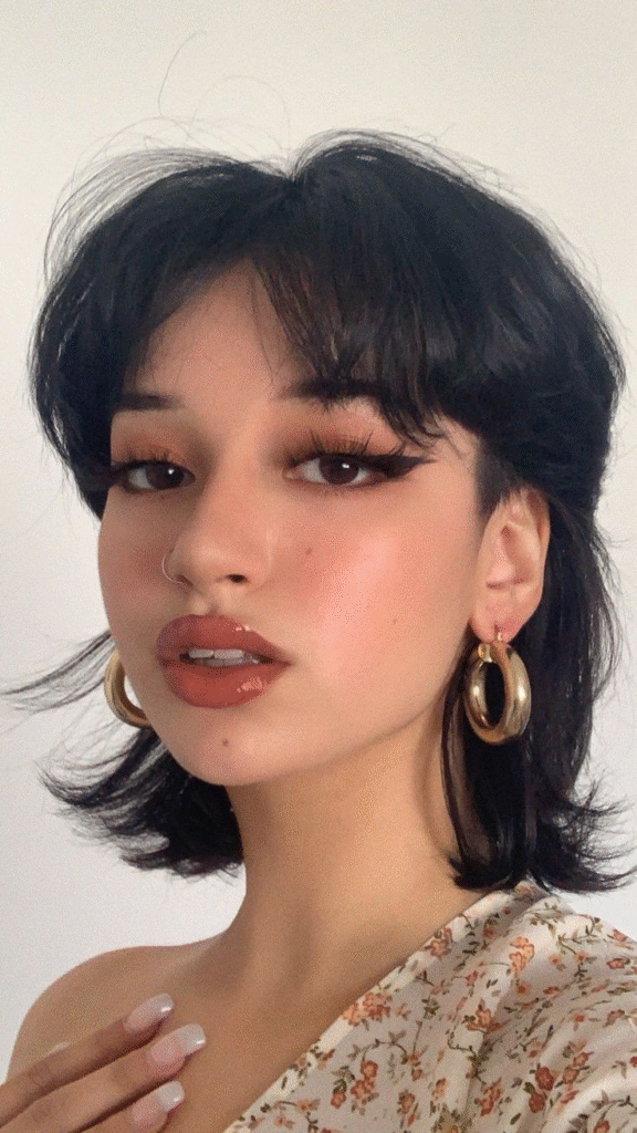Sleek Straight Mullet