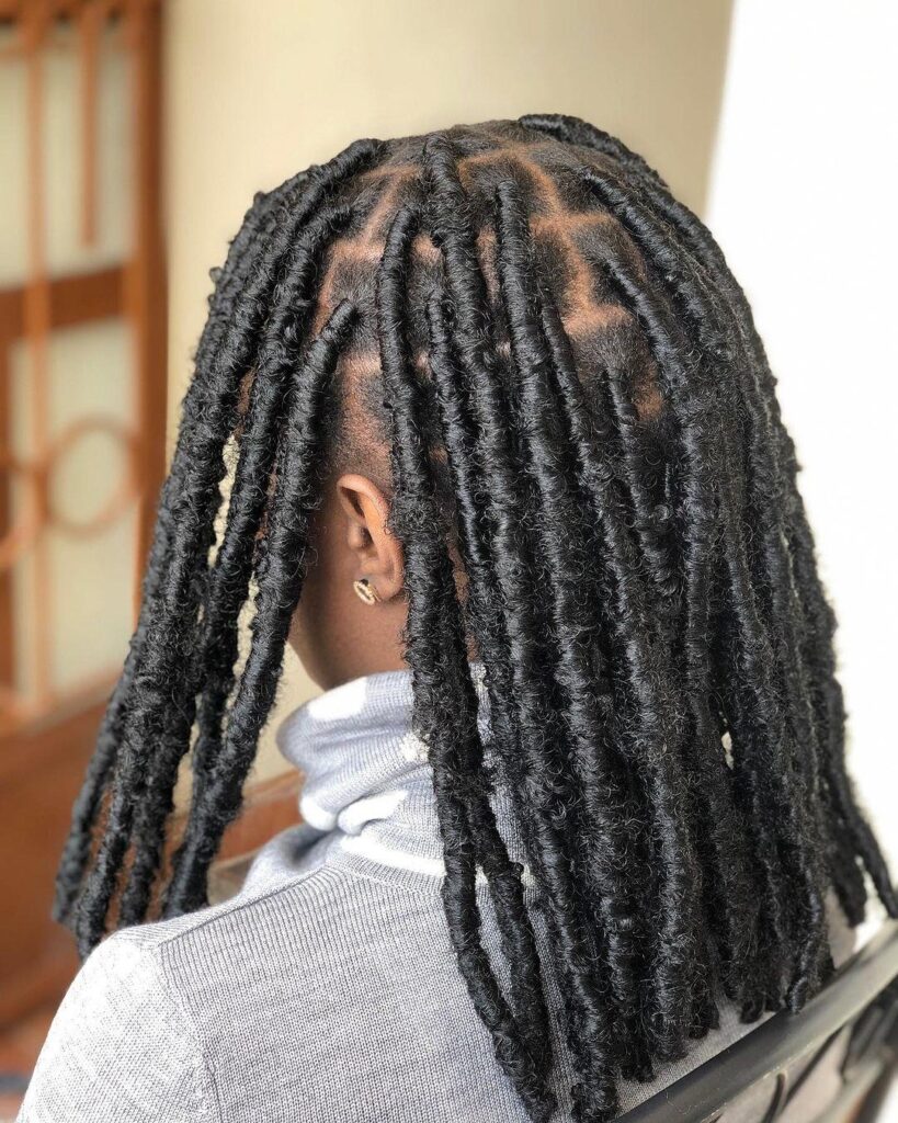 Classic Box Braids with Locs