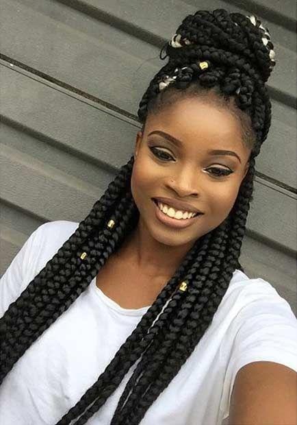  Half-Up, Half-Down Poetic Justice Braids