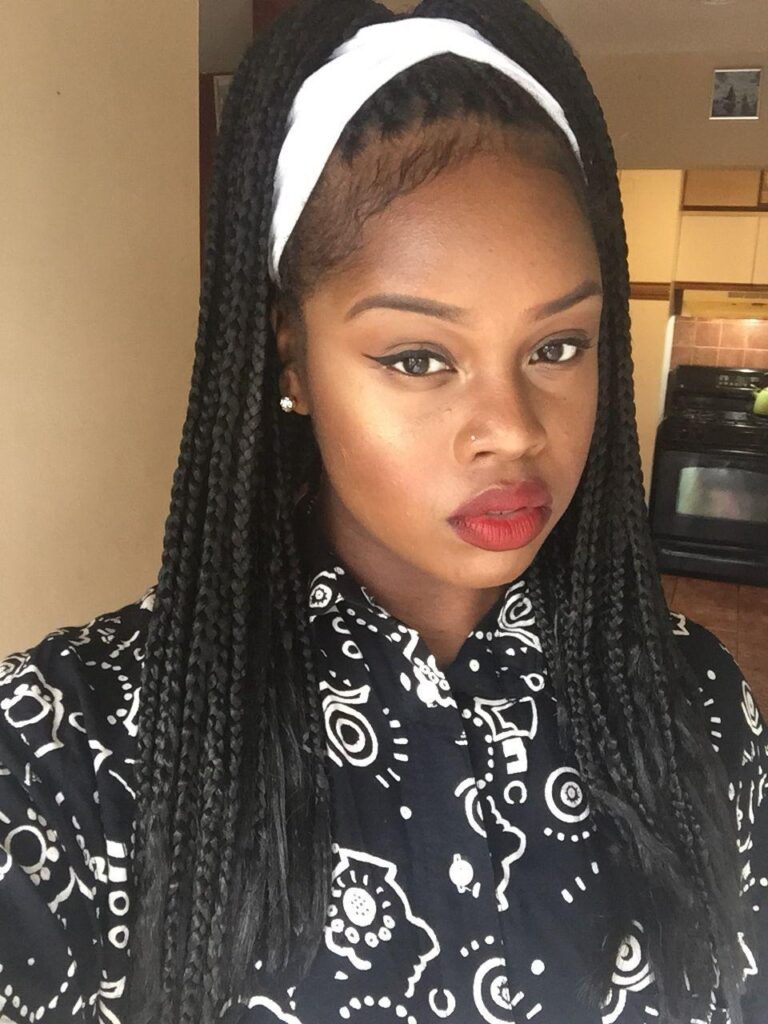 High Ponytail Poetic Justice Braids