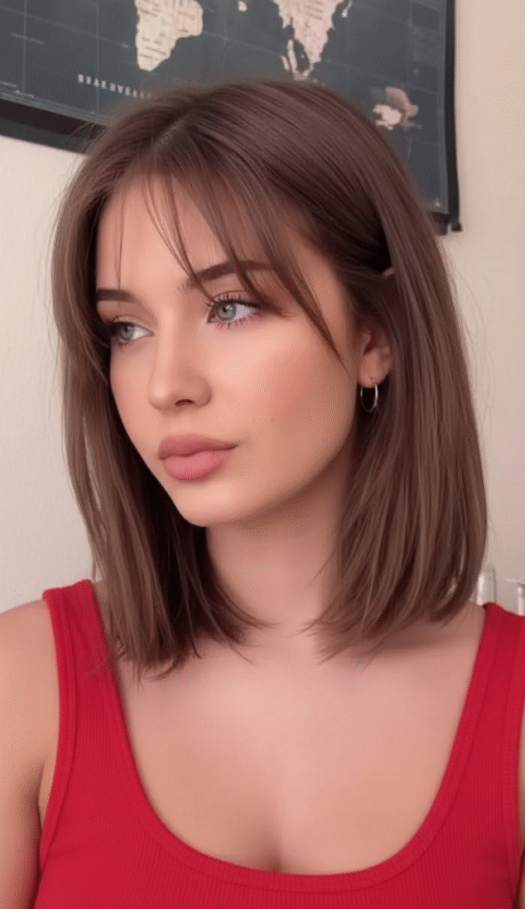 Blunt Bob with Bangs