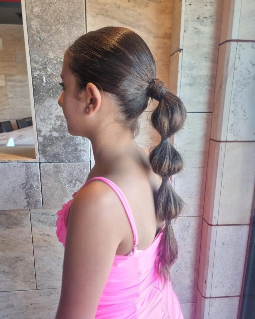 Sleek Bubble Ponytail