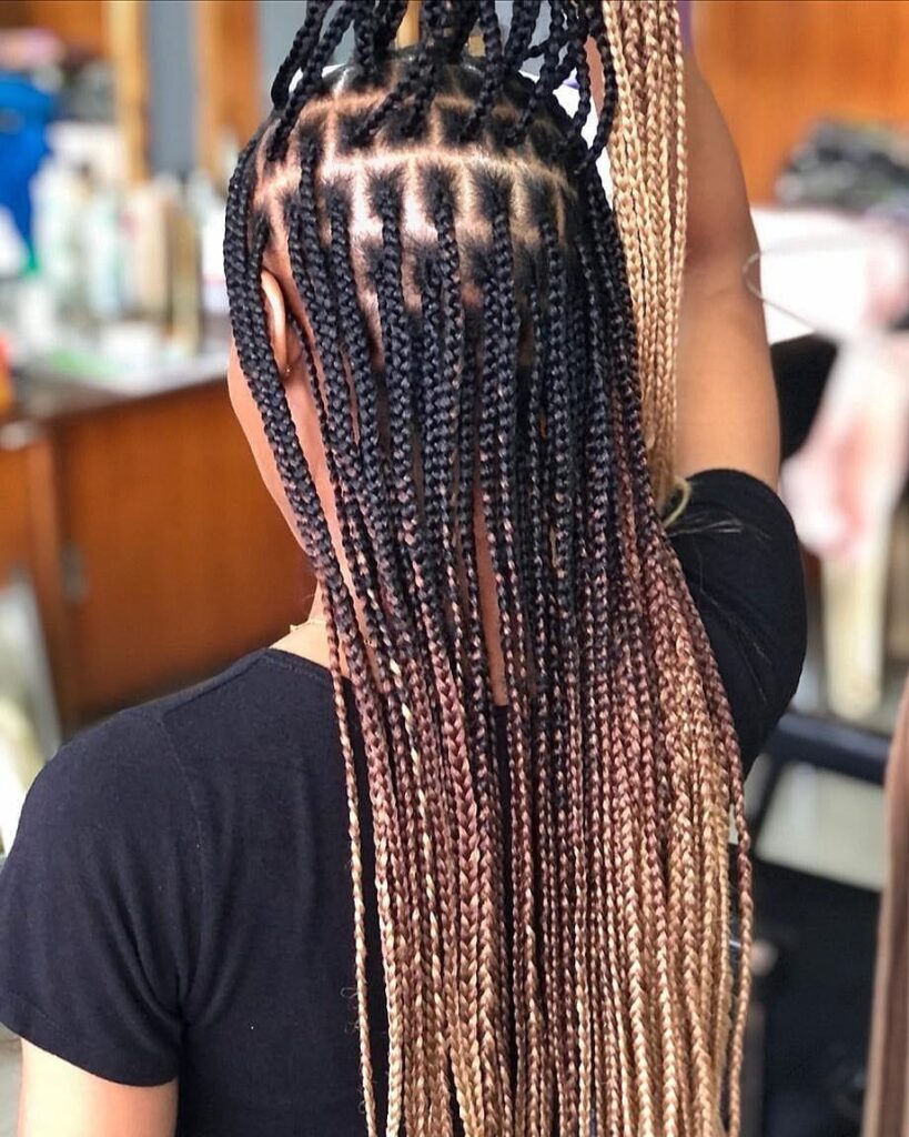 Ombre Knotless Braids