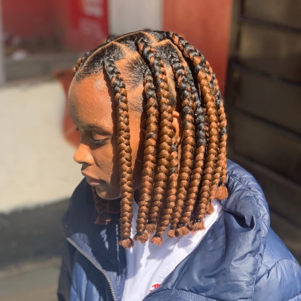 Knotless Box Braids Bob