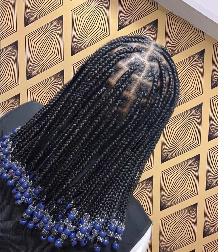 Knotless Braids with Beads
