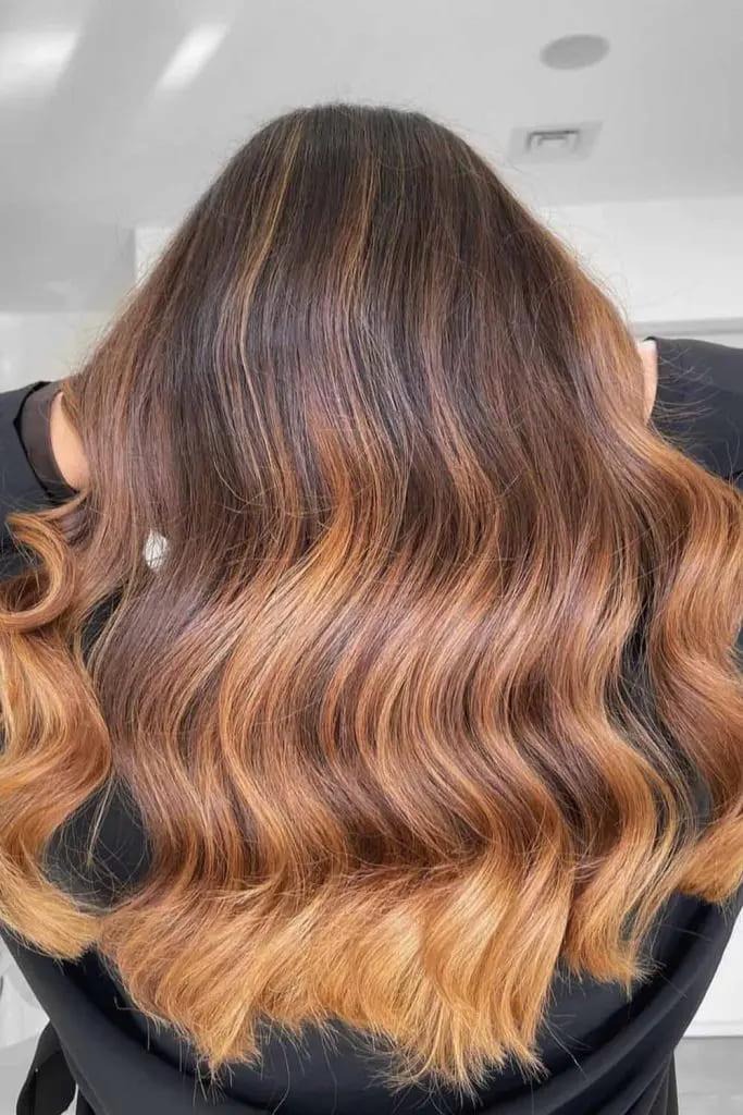 Autumn Auburn Waves