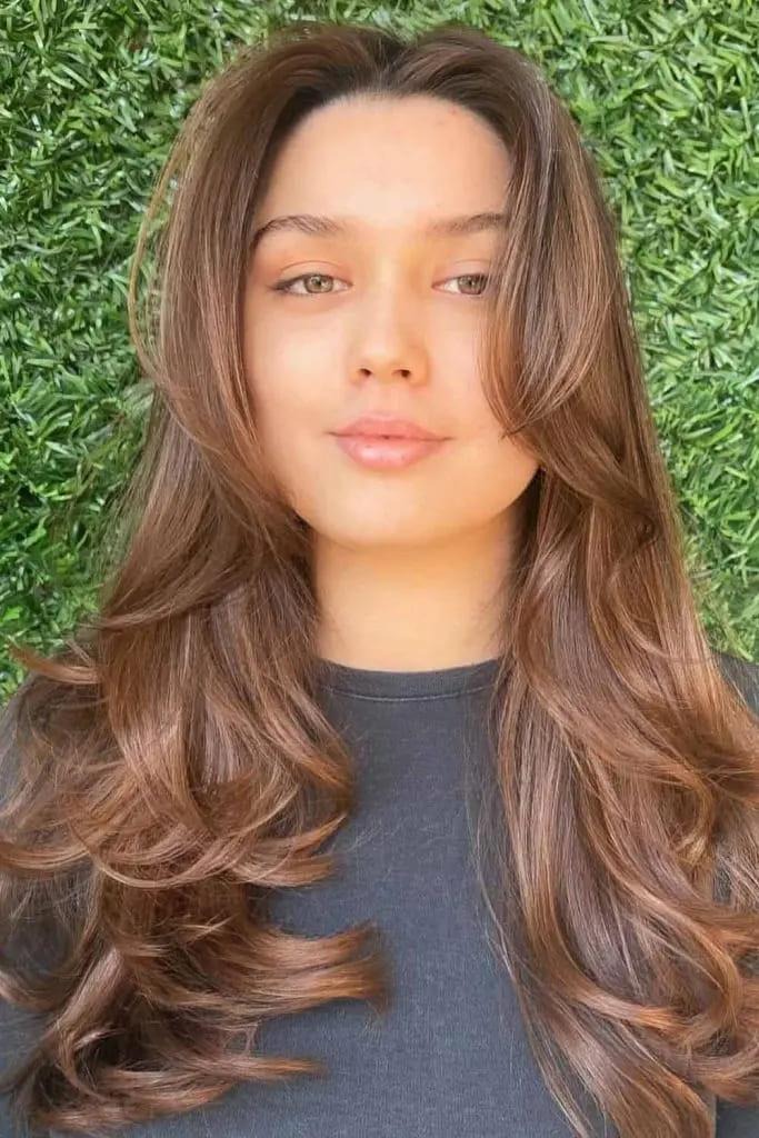 Long Brown Butterfly Hair