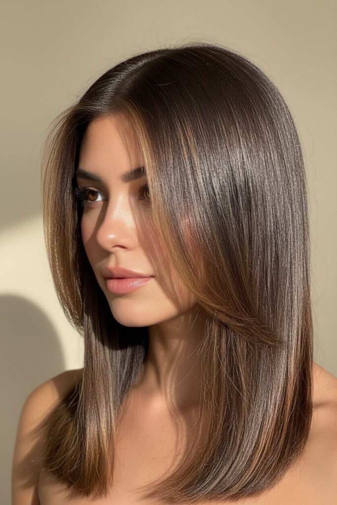 Straight and Sleek with Soft Layers