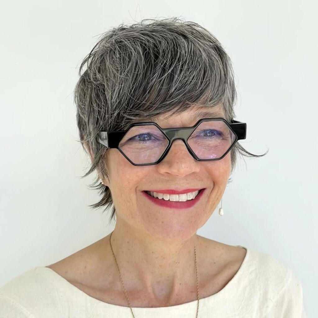 Fluffy Layered Balayaged Pixie Cut