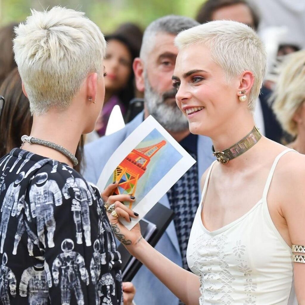 Blonde Side-Shaved Buzz Cut