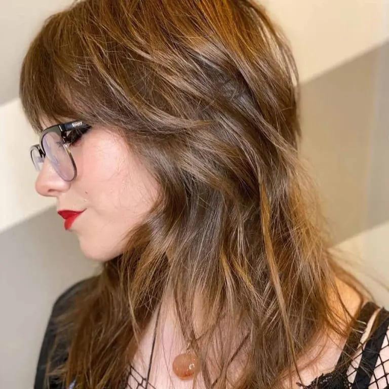 Layered Mullet Wolf Cut