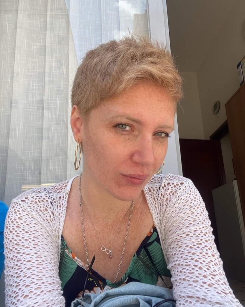 Brushed Back Long Pixie Layered Cut