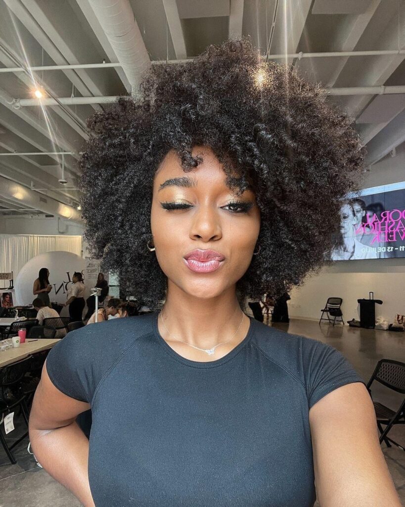 Black Short Afro Hair