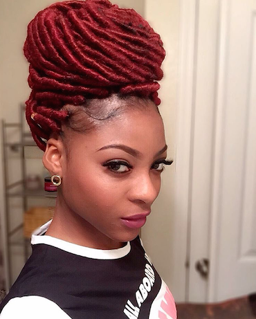 Classic Faux Locs Bun